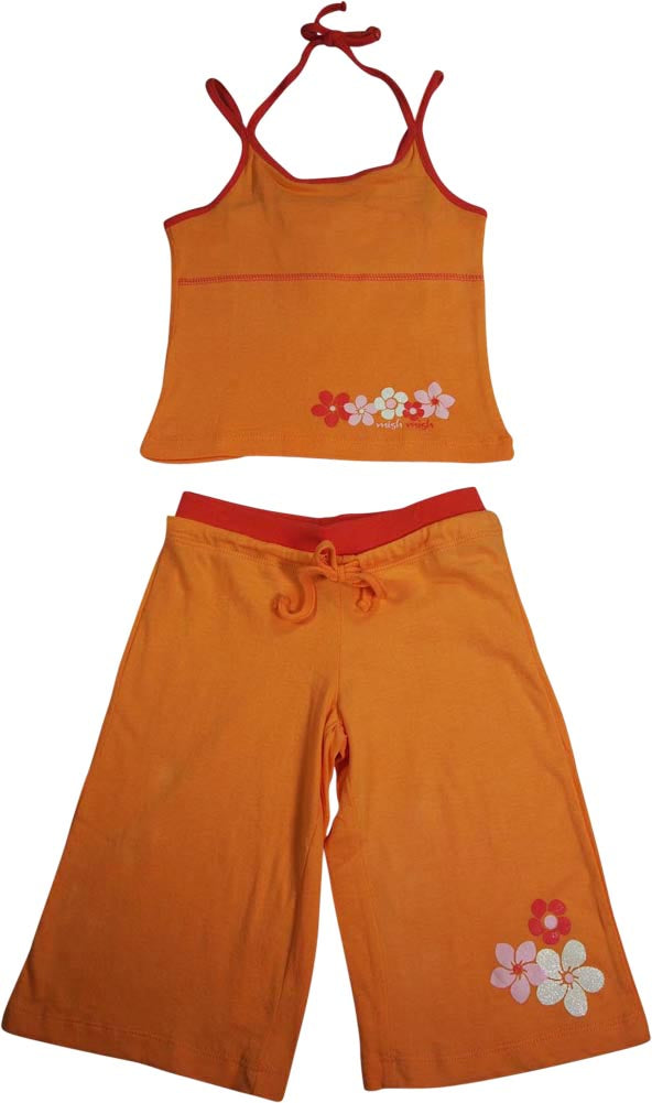 Mish Baby Infant Newborn Girls 2 Piece Sleeveless Tank Pant Set - 100% Cotton-1
