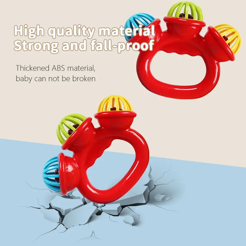 NNEOBA Baby Hand Rattle Ball Toys for Newborns (4PCS)-2