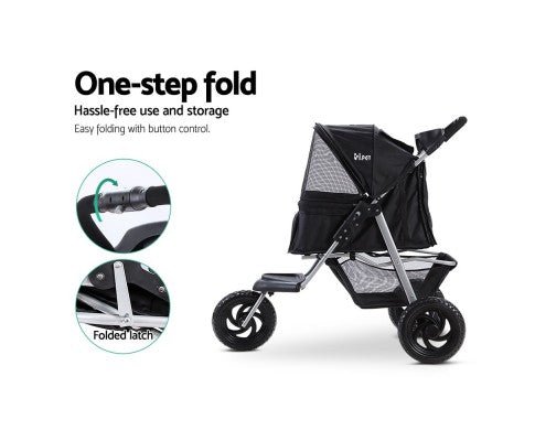 Foldable Large Pet Stroller & Carrier