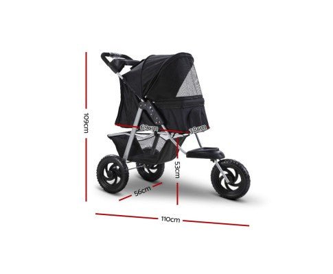Foldable Large Pet Stroller & Carrier