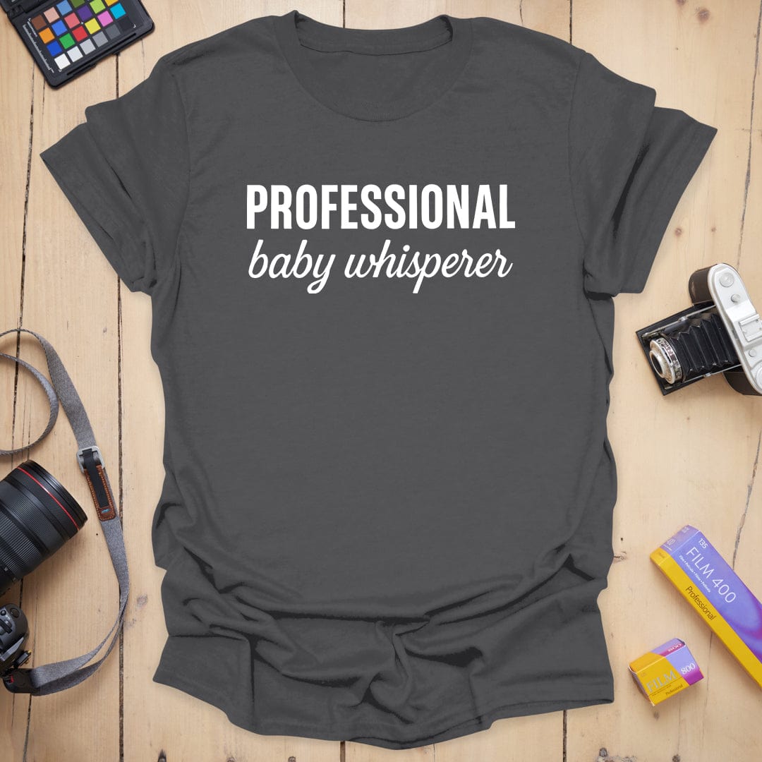Newborn Photographer T-Shirt - Charcoal, 3XL