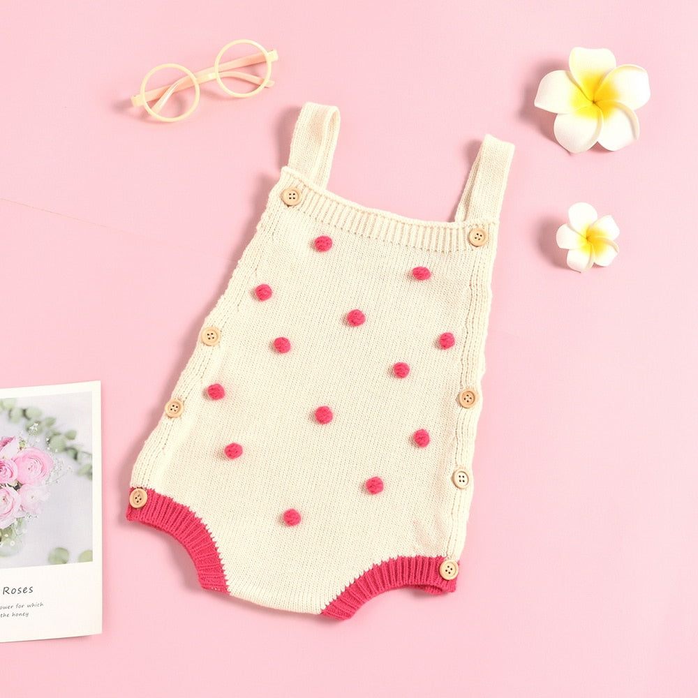 Infant Newborn Baby Boys Girls Knit Rompers Fashion Overalls Crochet Clothes New Spring Auutmn Warm One-piece Outfit Clothes D30