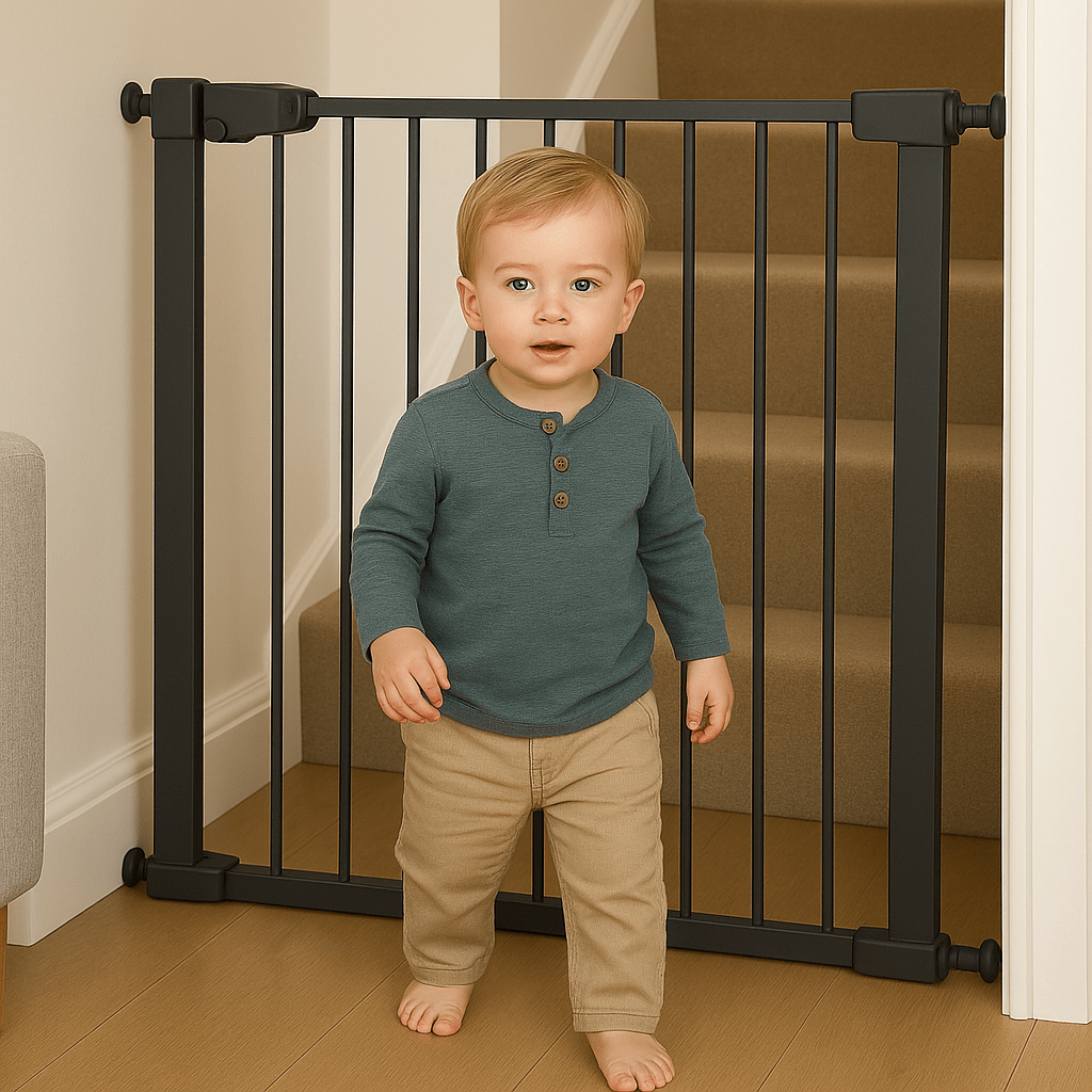 FYLO Baby Safety Stair Gate Pressure Fit Extra Wide - Grey-2