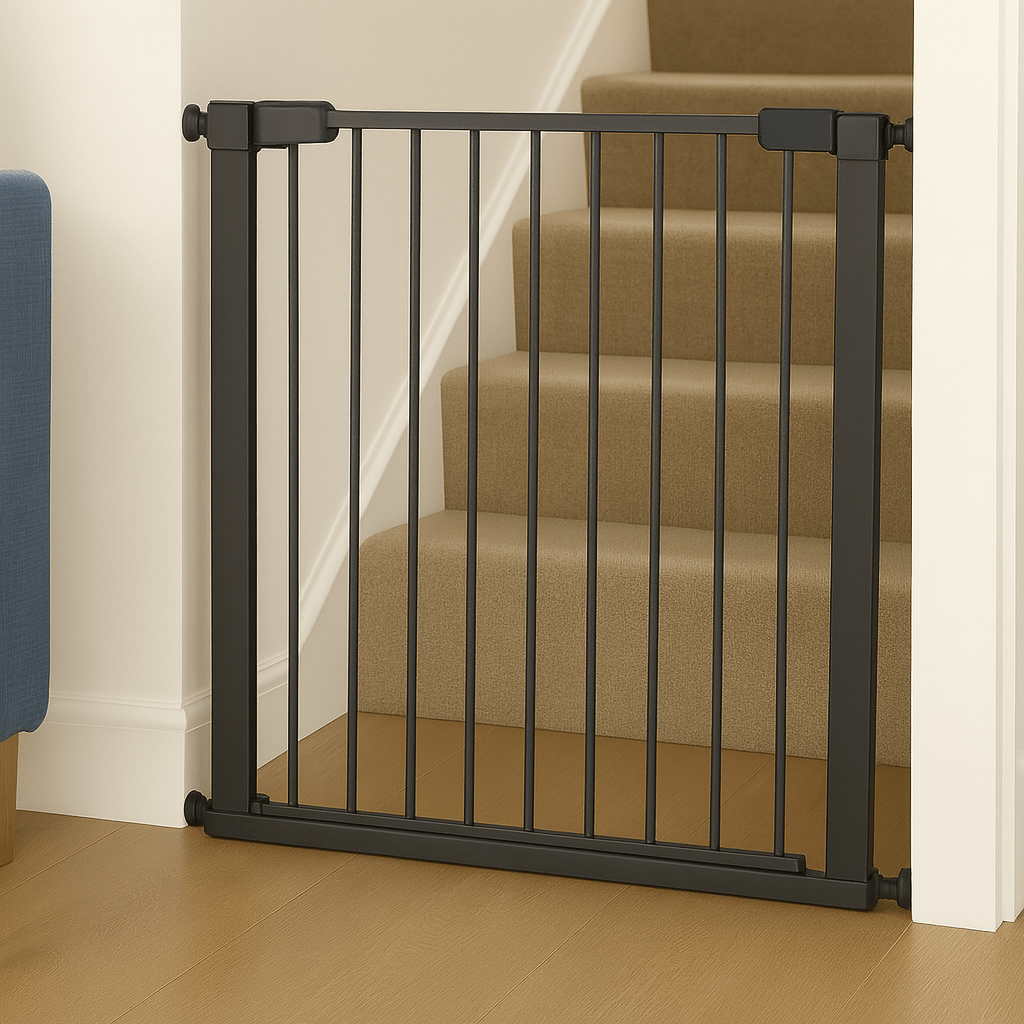 FYLO Baby Safety Stair Gate Pressure Fit Extra Wide - Grey-0