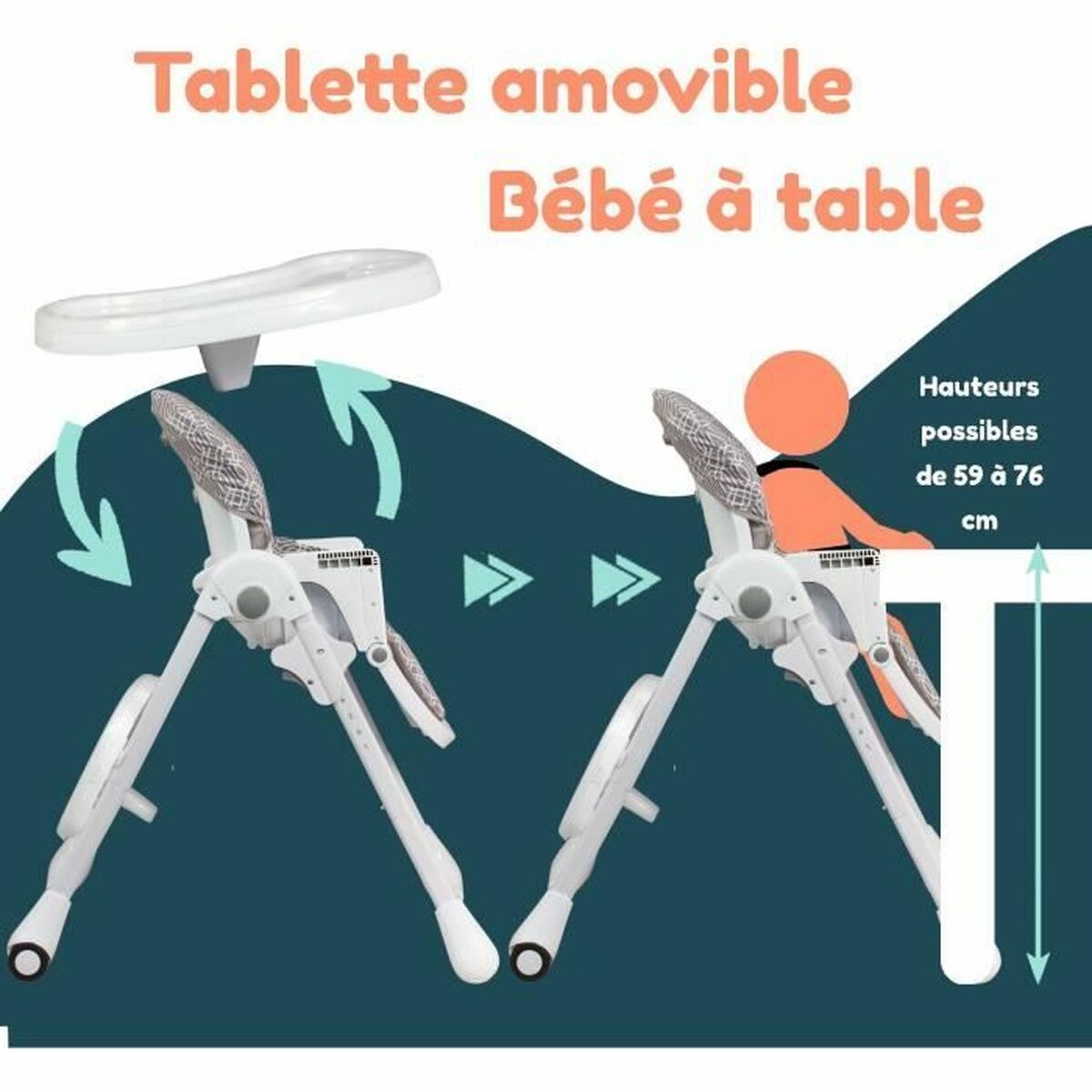 Highchair Bambisol Beige