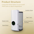 1Pc Portable Bottle Warmer Baby Milk Warmer Milk Formula Warmer For Travel With 6 Heating Levels USB Rechargeable Keep Milk Warm For 5 Hours No Bottle Included