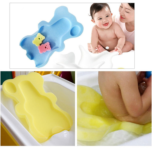 Baby Bath Sponge Mat – Non-Slip Cartoon Support Mat for Infants