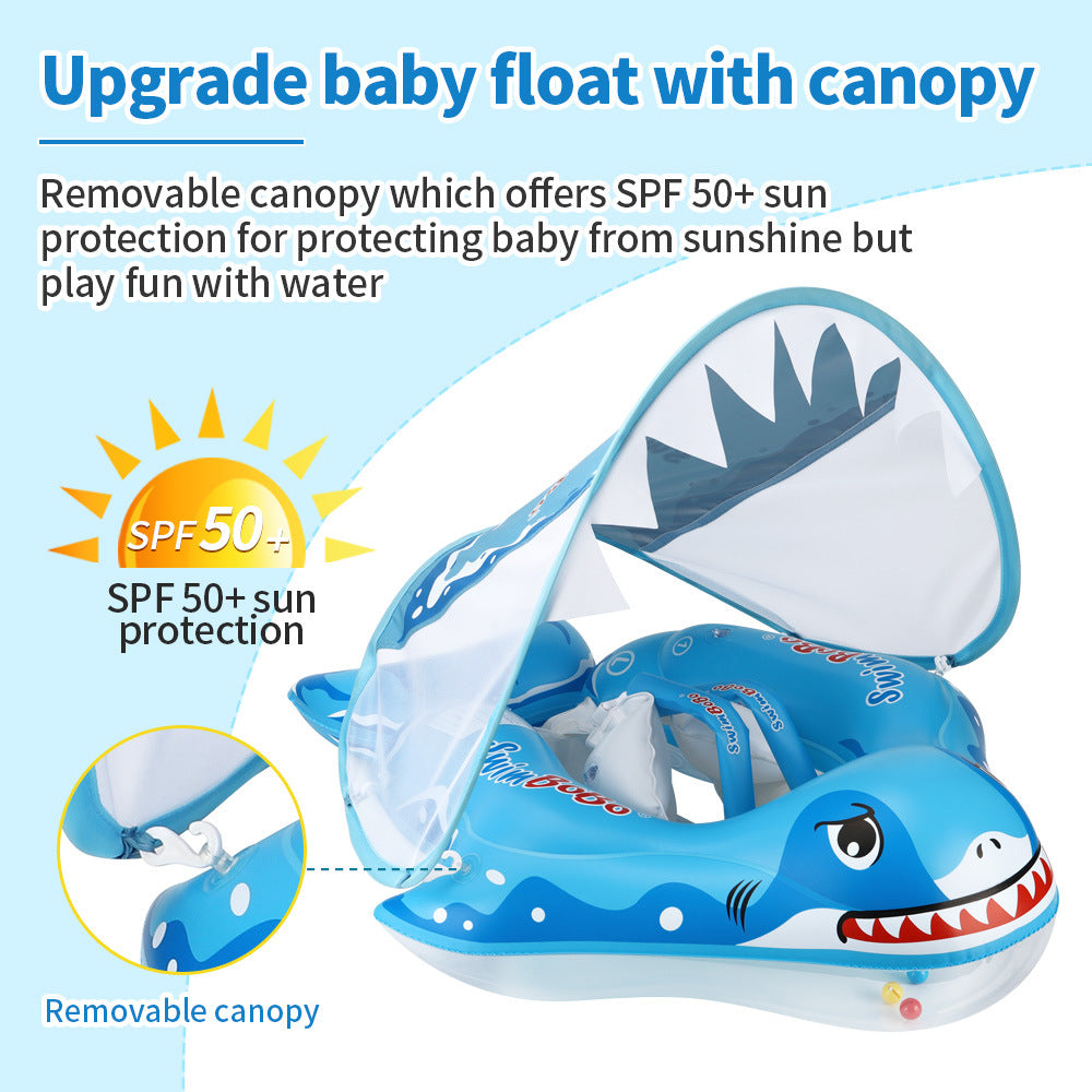 Baby Swimming Ring with Canopy & Seat Float – UV Sun Protection