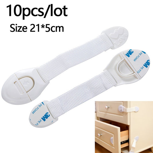 Baby Safety Cabinet Locks – Childproof Drawer & Door Locks (3, 5 or 10 Pack)