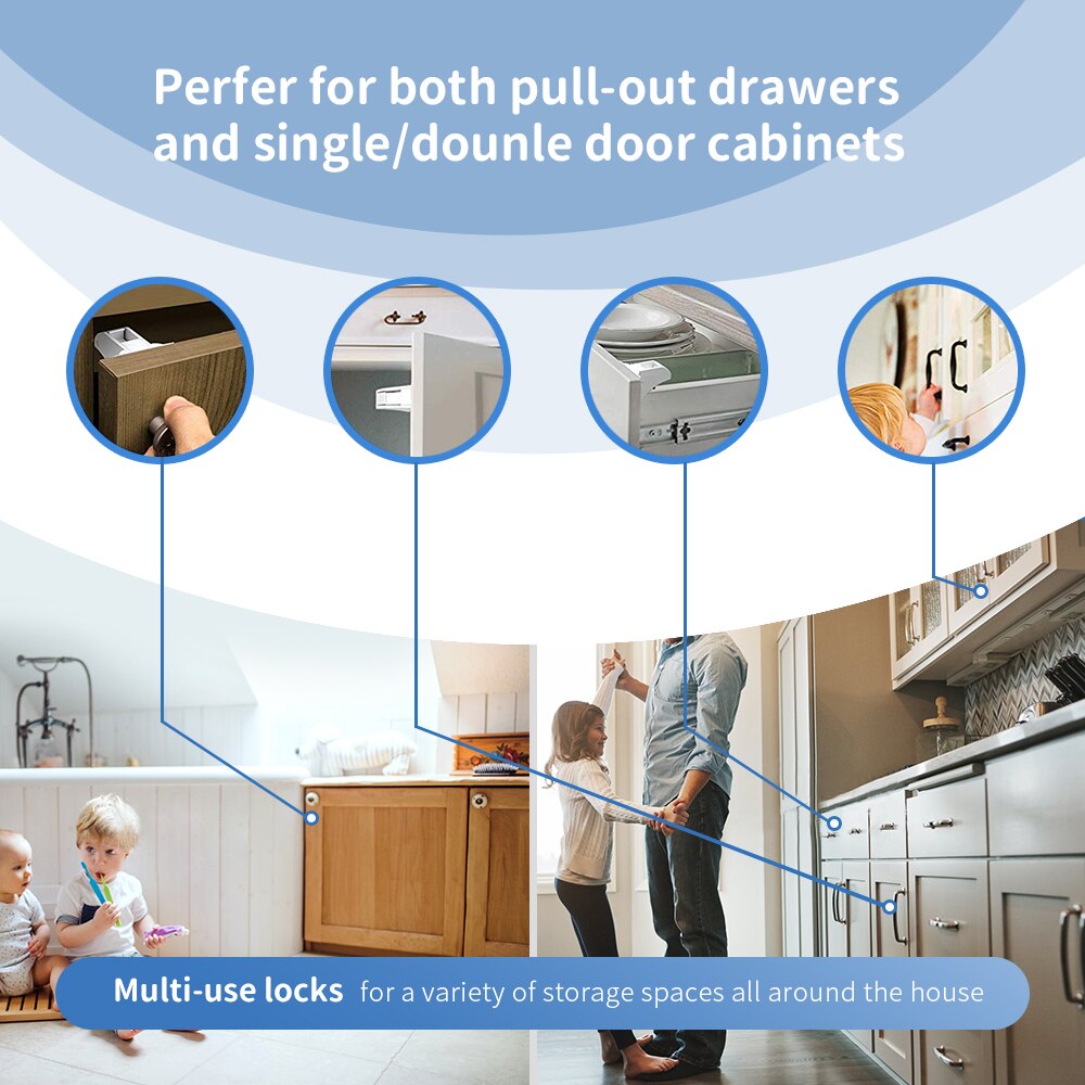 Magnetic Baby Cabinet Lock – Invisible Childproof Drawer & Cupboard Lock