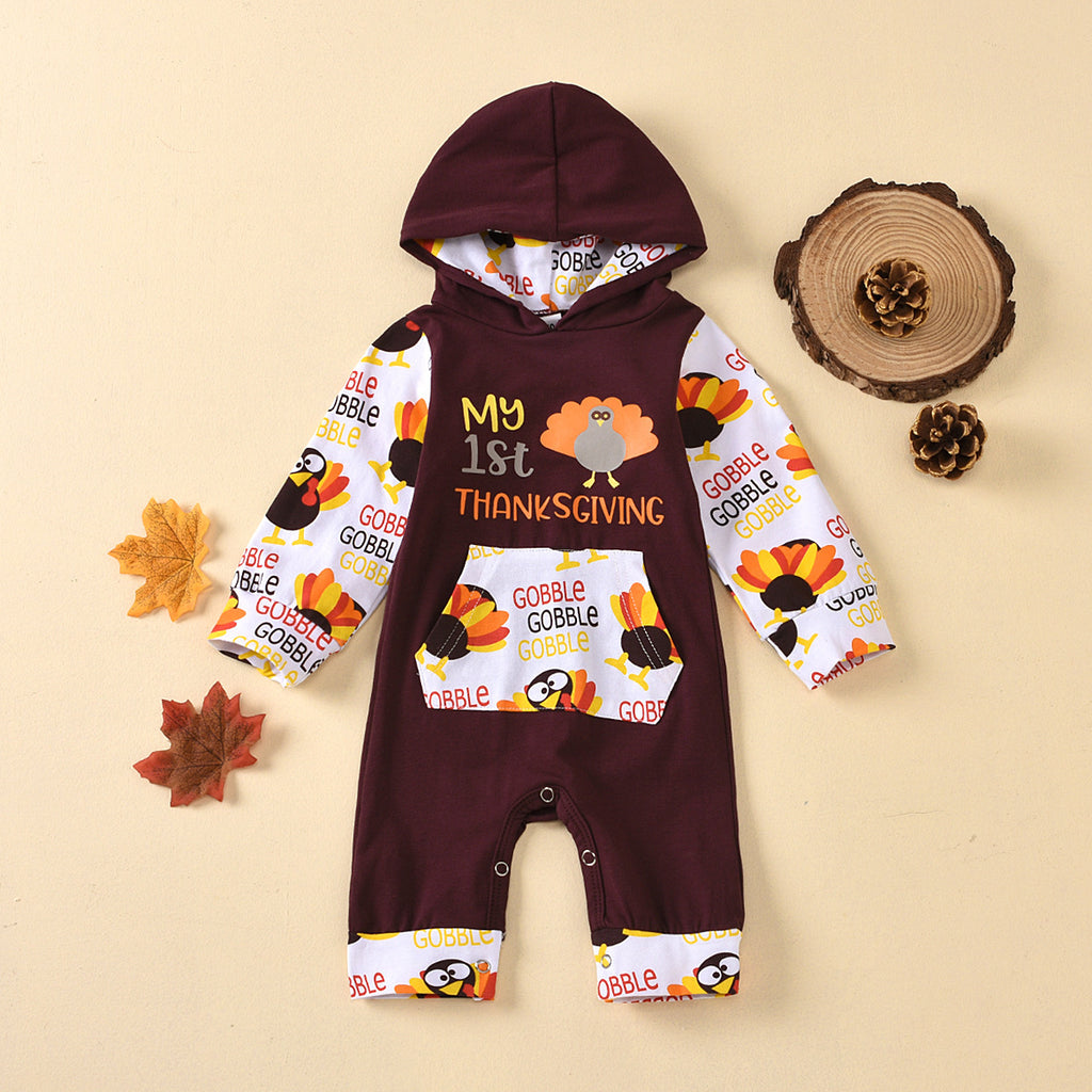 Baby girl Thanksgiving long sleeve Hoodie