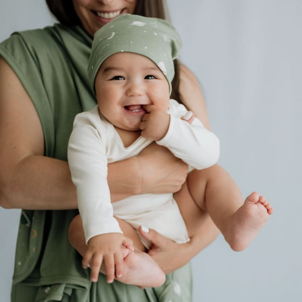 Bamboo Baby Long-Sleeved Onesie | Outer Space-3