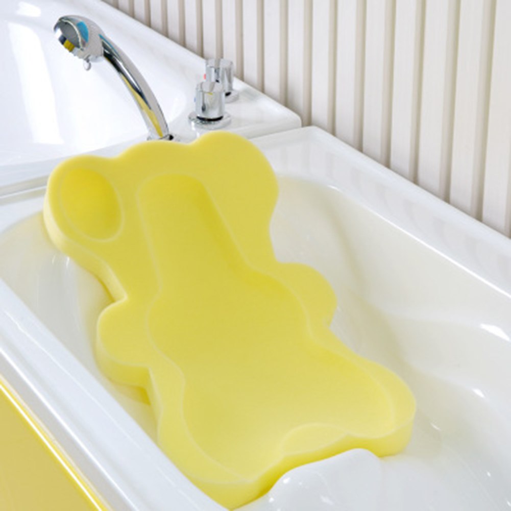 Baby Bath Sponge Mat – Non-Slip Cartoon Support Mat for Infants