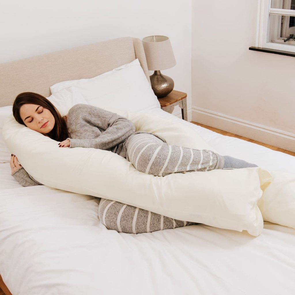 9 Ft Maternity Pillow And Case - Cream-0
