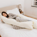 9 Ft Maternity Pillow And Case - Cream-0
