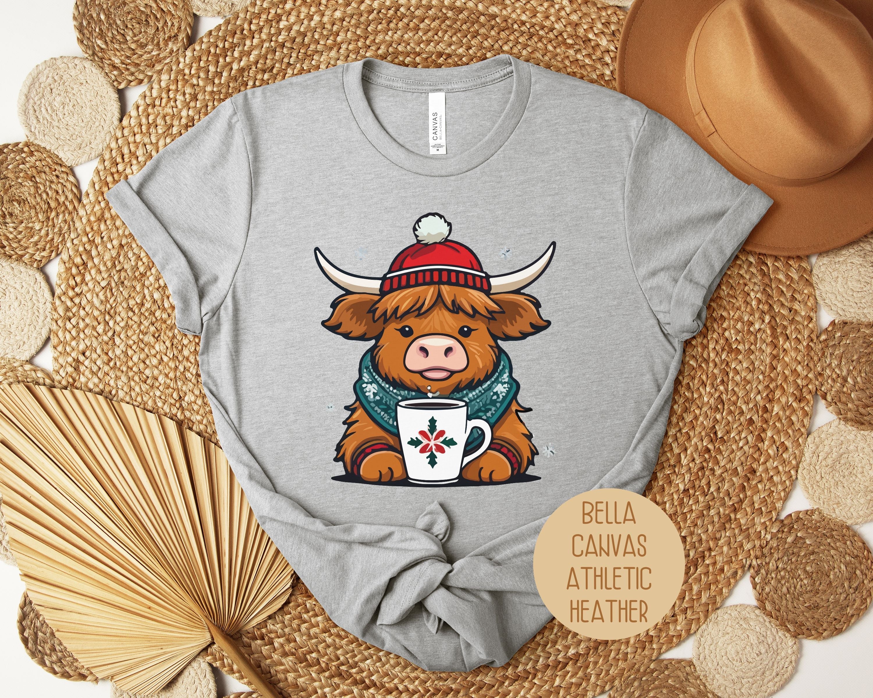 Christmas Baby Highland Cow Shirt-2