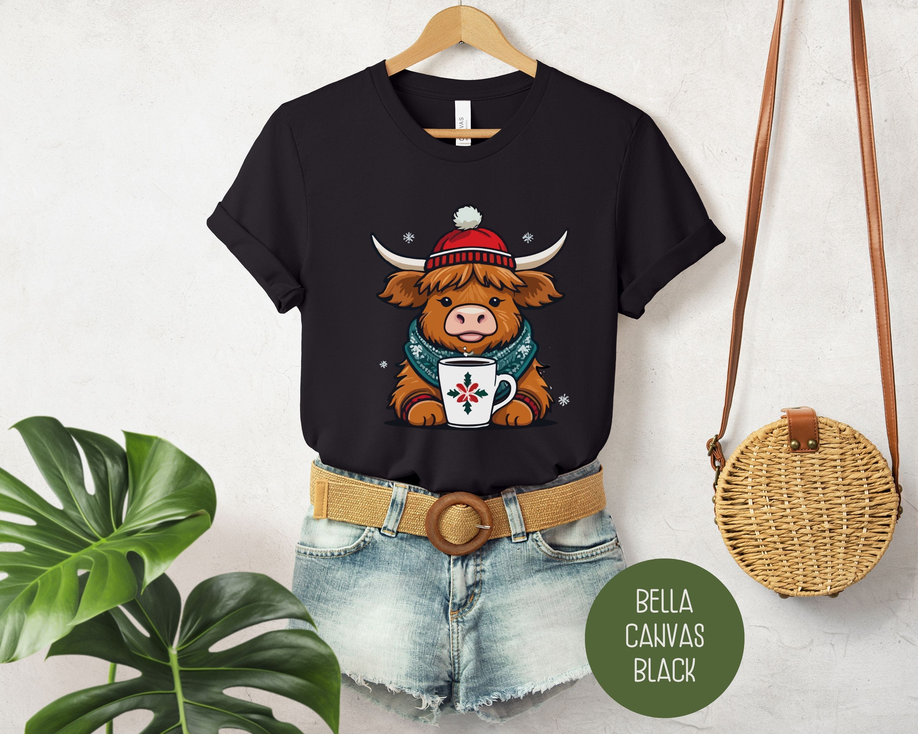 Christmas Baby Highland Cow Shirt-3