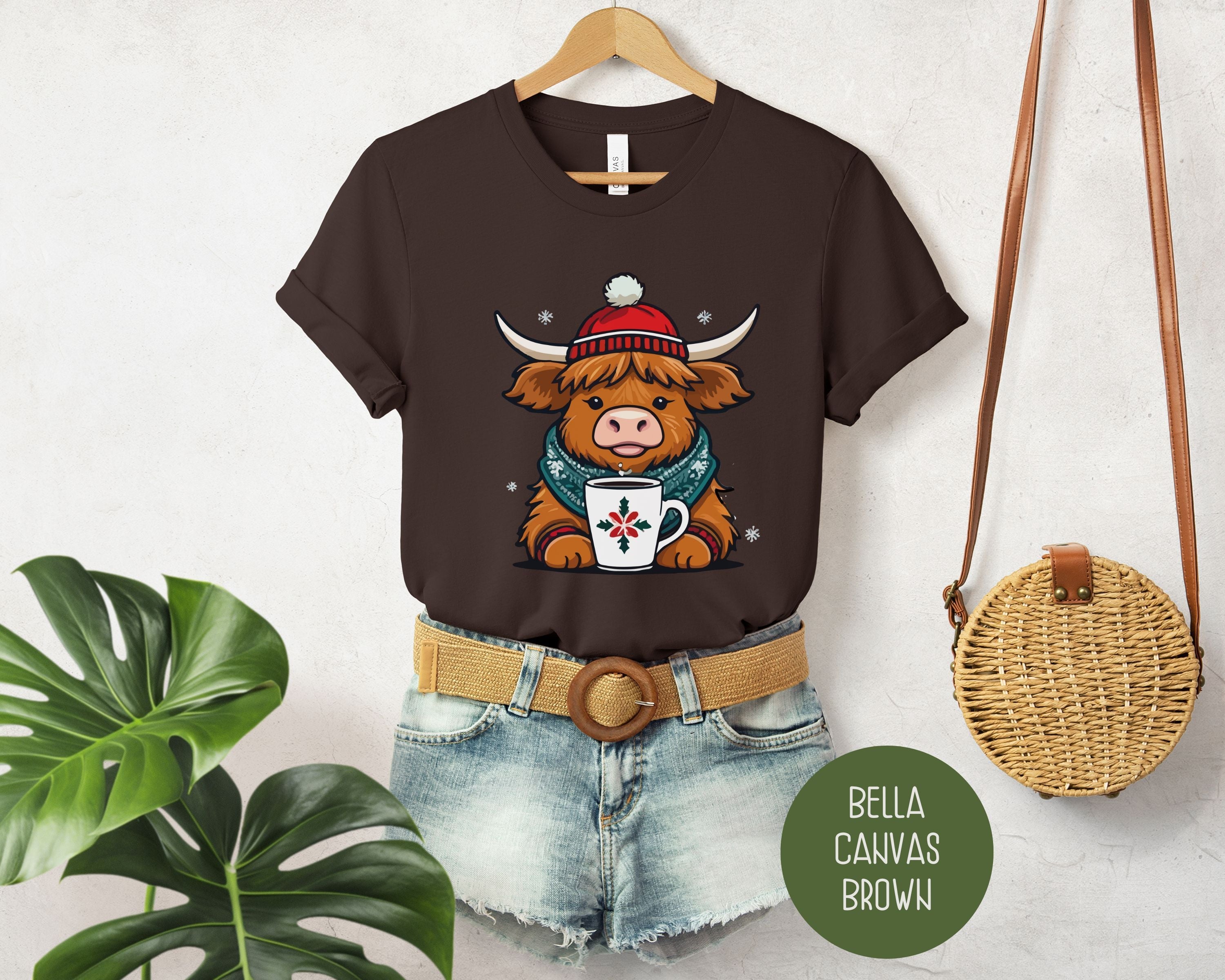 Christmas Baby Highland Cow Shirt-4