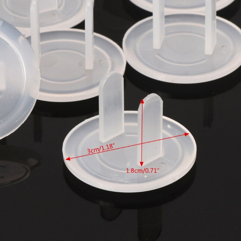 Baby Electrical Outlet Cover Plugs – Anti-Shock Socket Guards (10-Pack, US Standard)