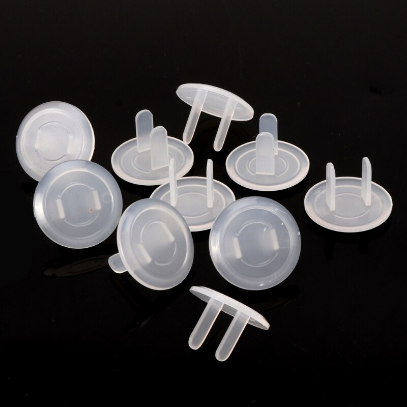 Baby Electrical Outlet Cover Plugs – Anti-Shock Socket Guards (10-Pack, US Standard)