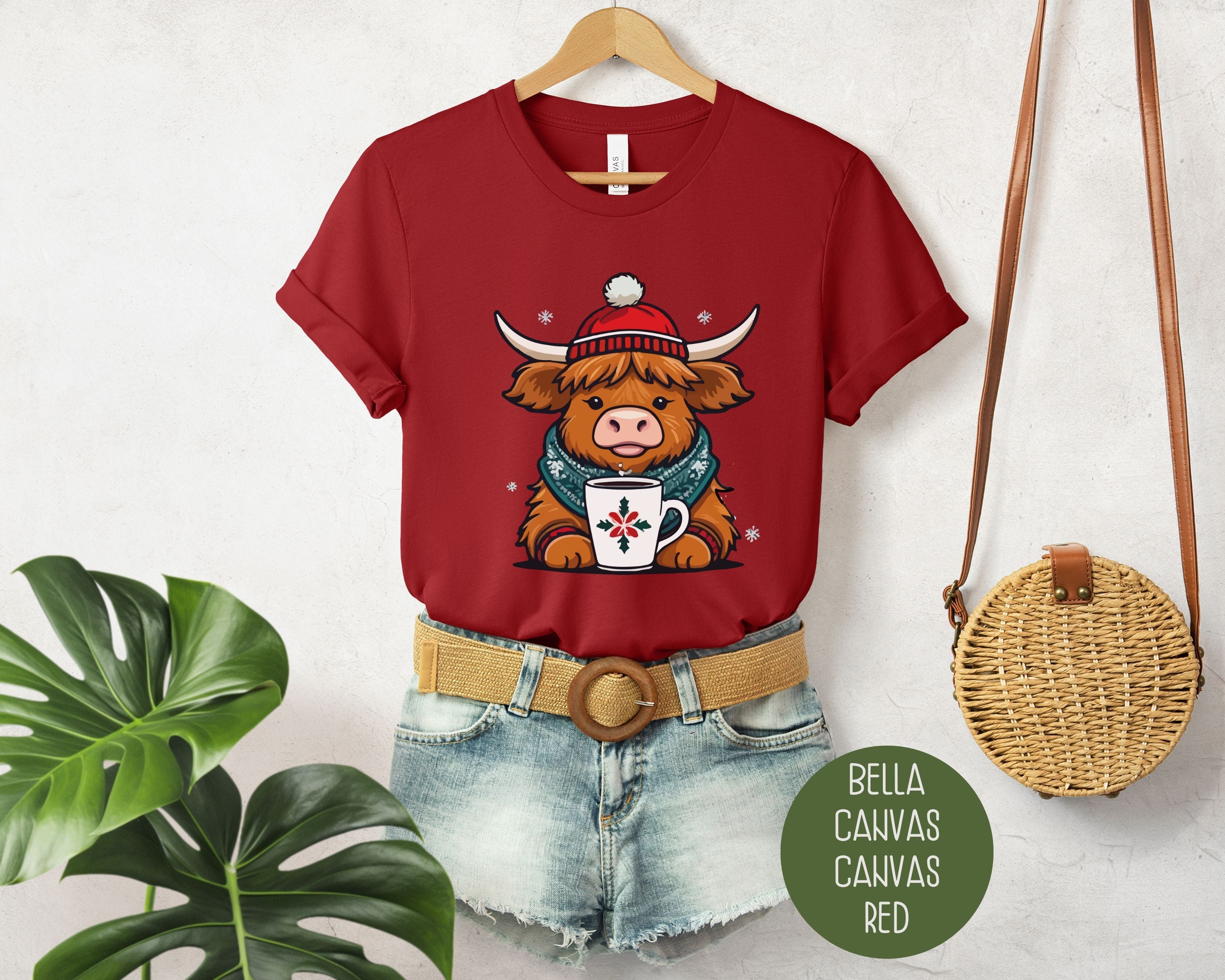 Christmas Baby Highland Cow Shirt-5