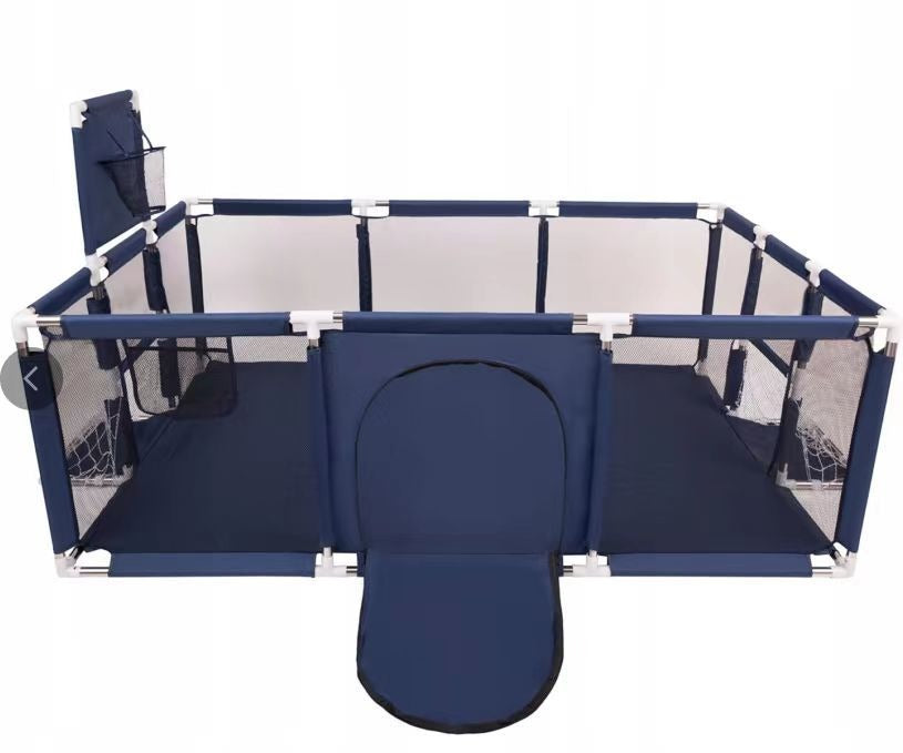 Extra Large Modular Baby Play Pen with Basketball Hoop