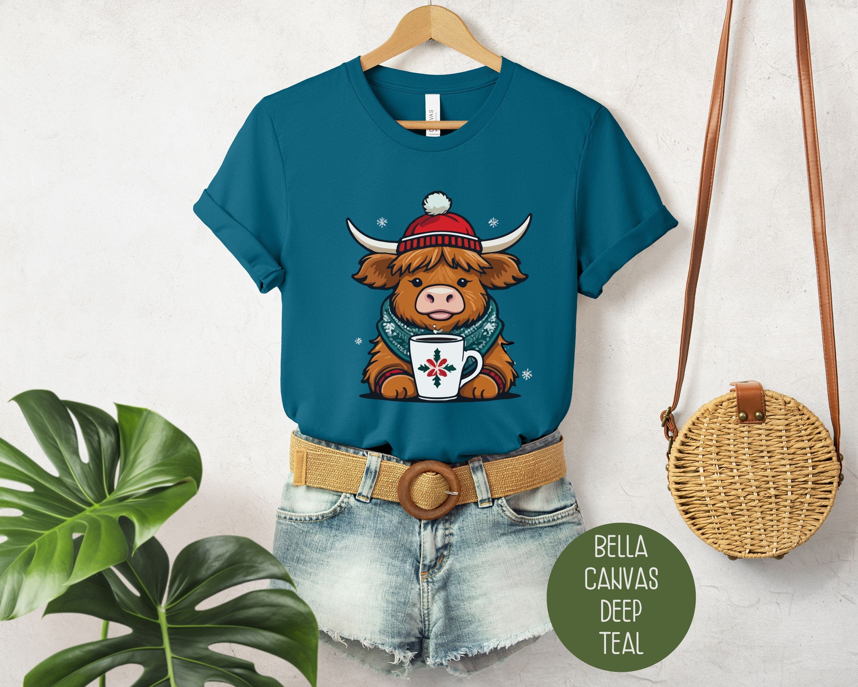 Christmas Baby Highland Cow Shirt-6