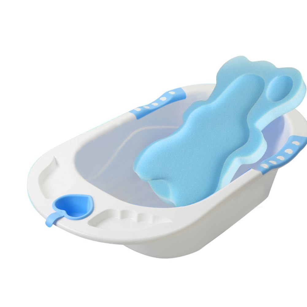 Baby Bath Sponge Mat – Non-Slip Cartoon Support Mat for Infants