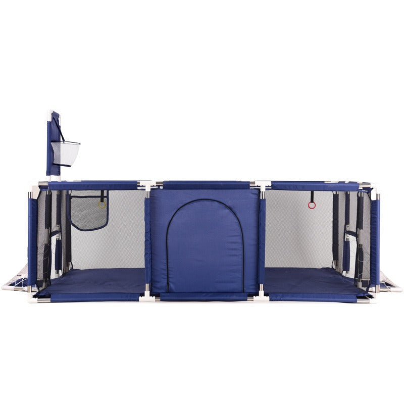 Extra Large Modular Baby Play Pen with Basketball Hoop