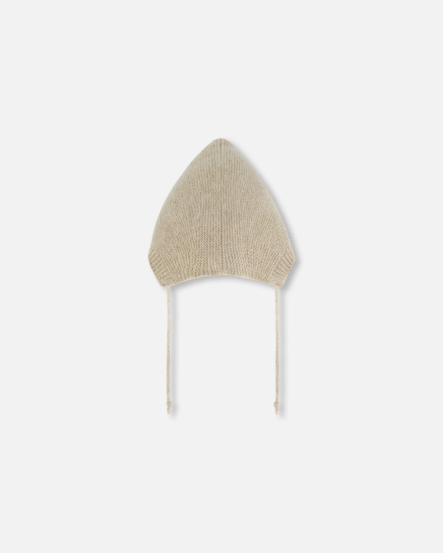 Baby Pointed Knit Hat In Beige-2