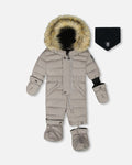 One-Piece Baby Original Puffy Snowsuit Gray-0