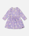 Jersey Dress With Pockets Lilac Unicorn Print-0