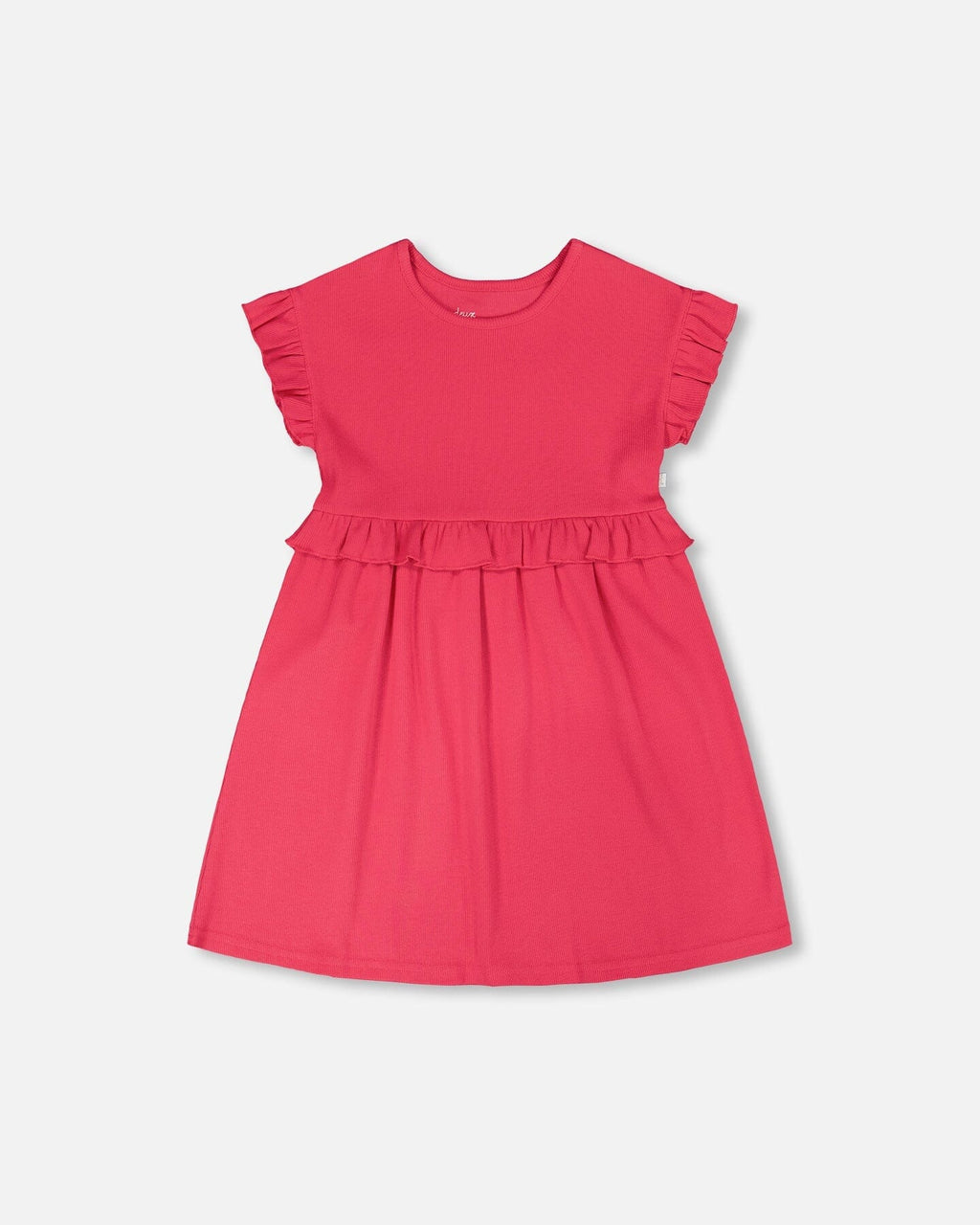 Cotton Rib Dress Pink-0