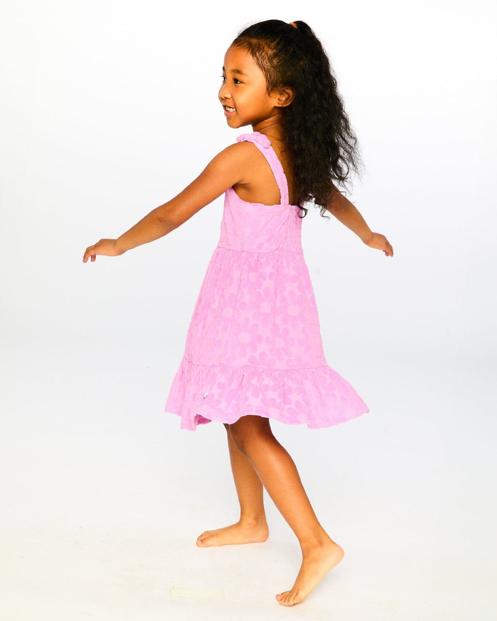 Beach Cover-Up Dress Pink-2