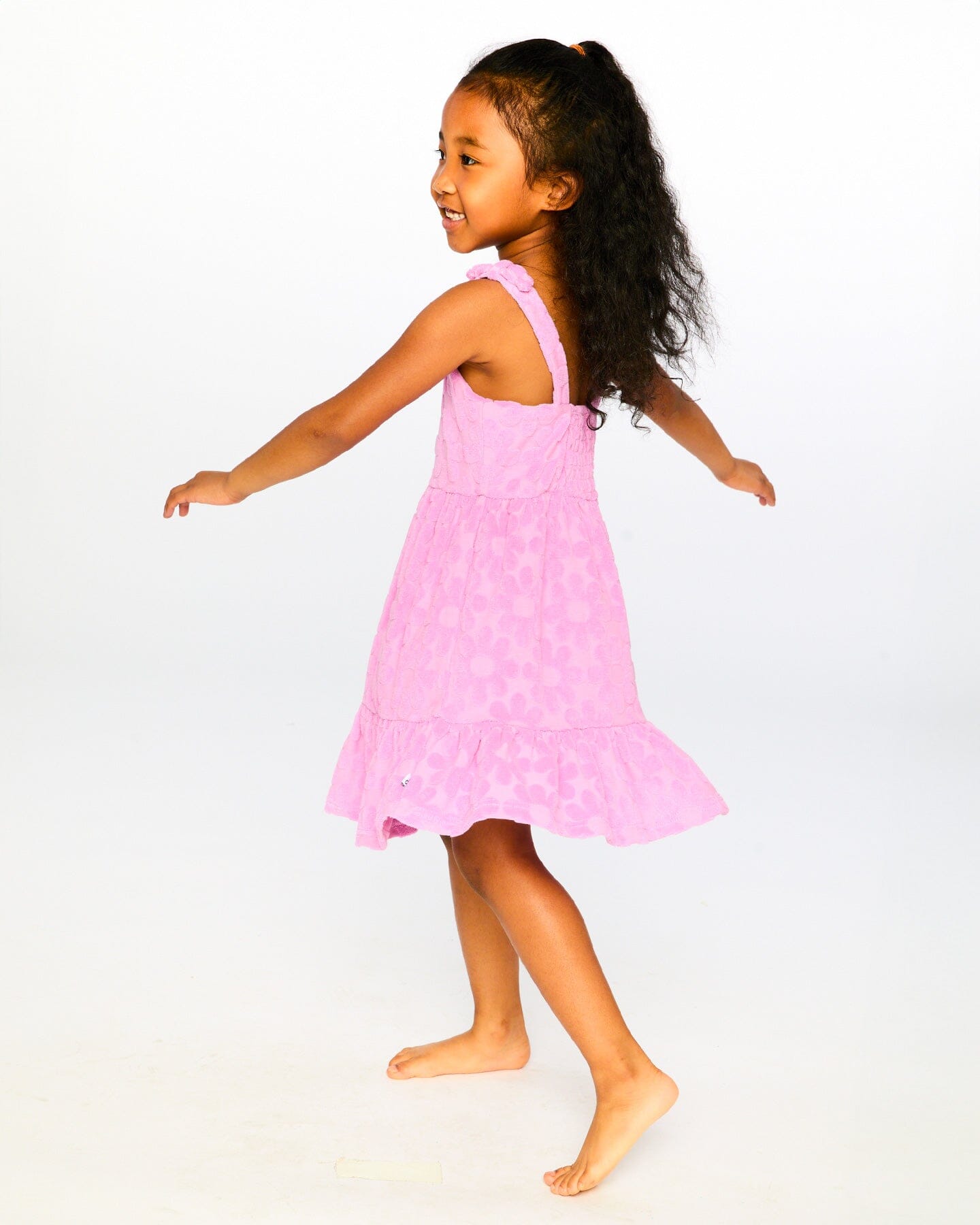 Beach Cover-Up Dress Pink-2