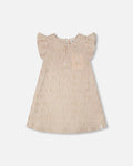 Striped Dress Off White And Sand-0
