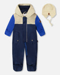 Baby Mid-Season One-Piece Outerwear With Hat Beige-0