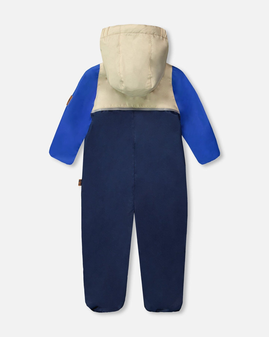 Baby Mid-Season One-Piece Outerwear With Hat Beige-2