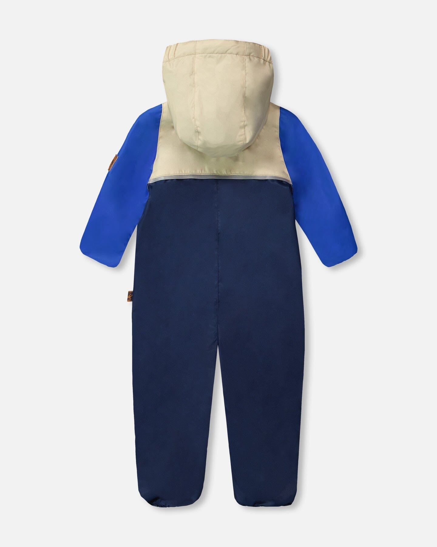 Baby Mid-Season One-Piece Outerwear With Hat Beige-2