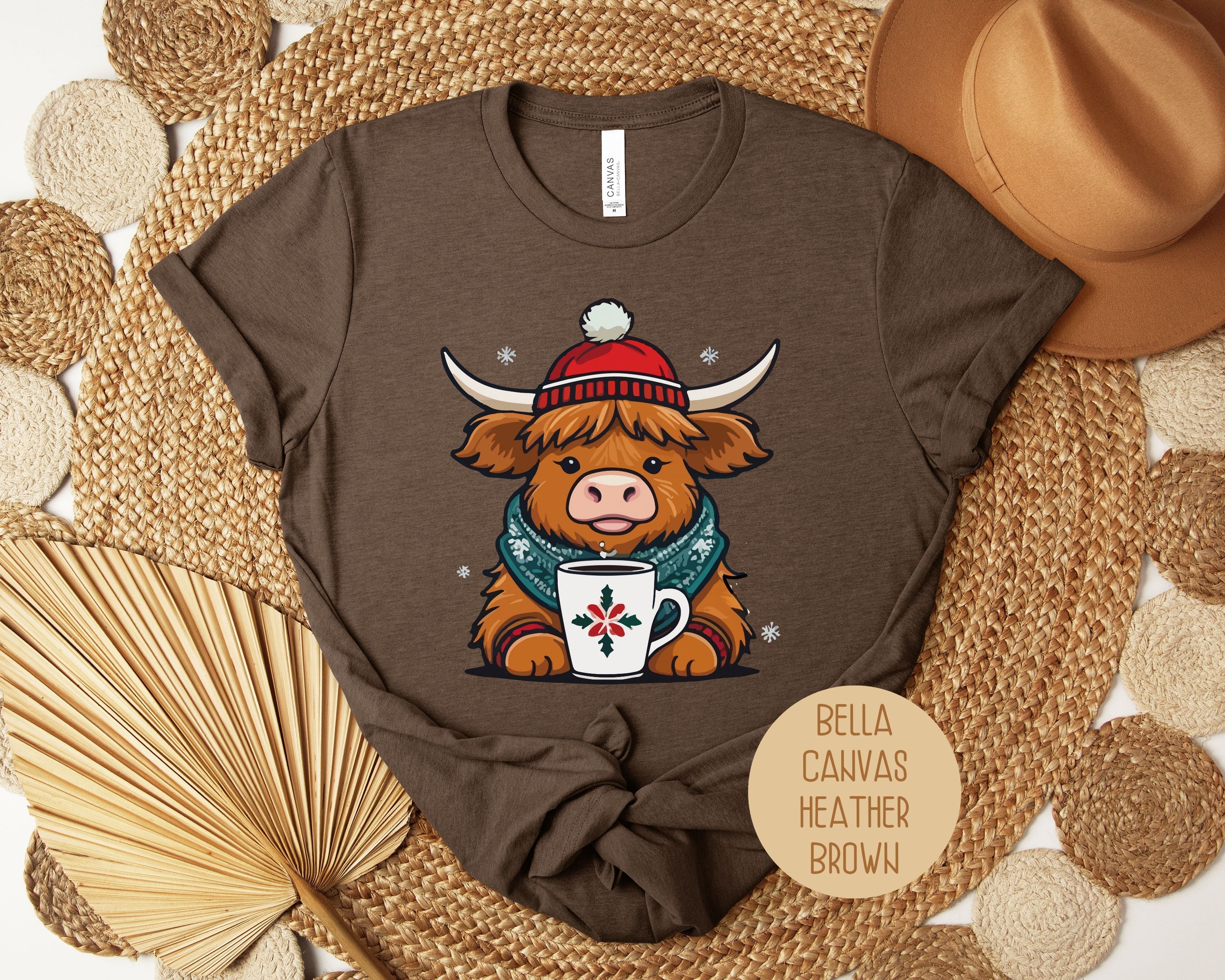 Christmas Baby Highland Cow Shirt-7