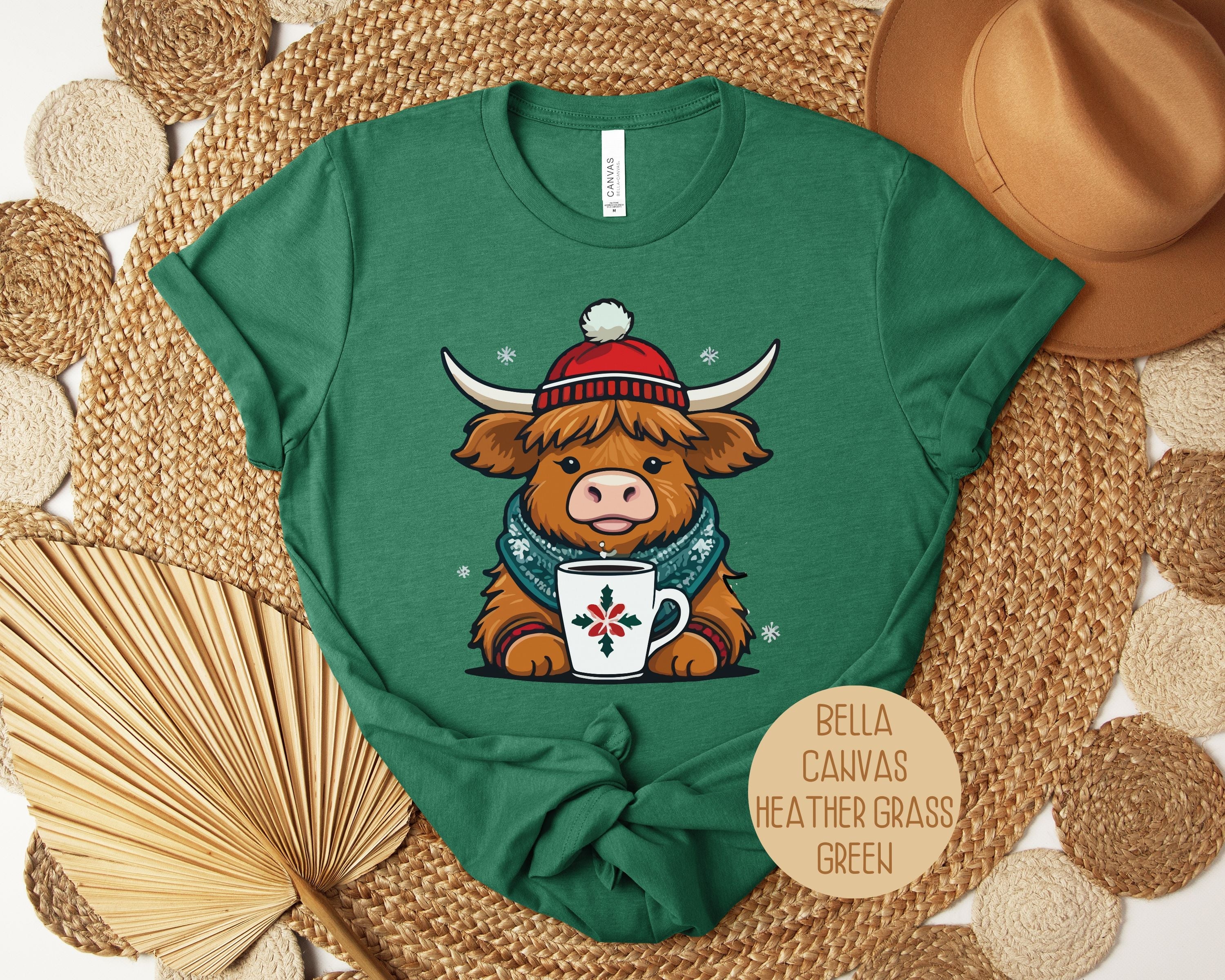 Christmas Baby Highland Cow Shirt-1