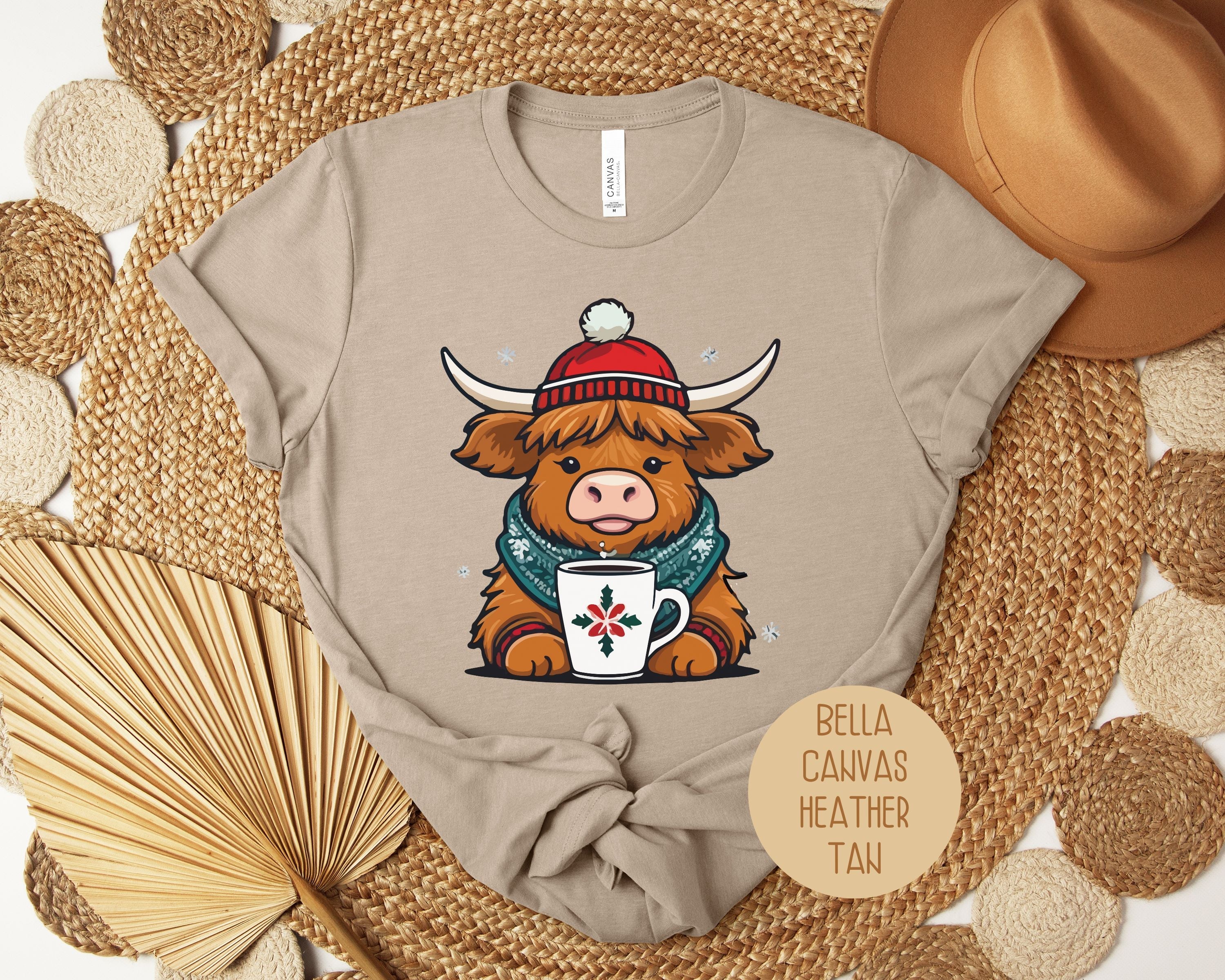 Christmas Baby Highland Cow Shirt-8