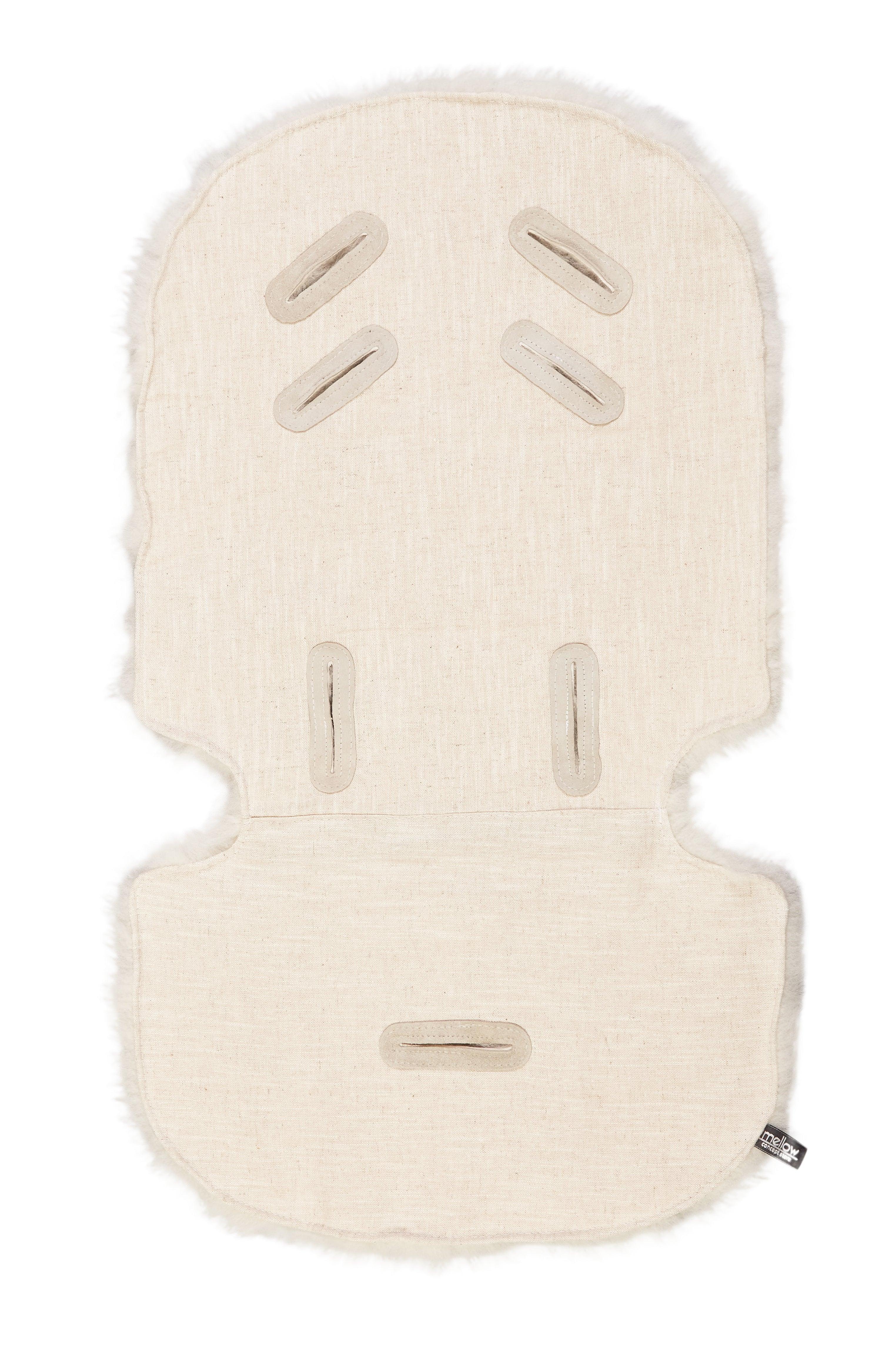 Ivory Natural Sheepskin Stroller Liner