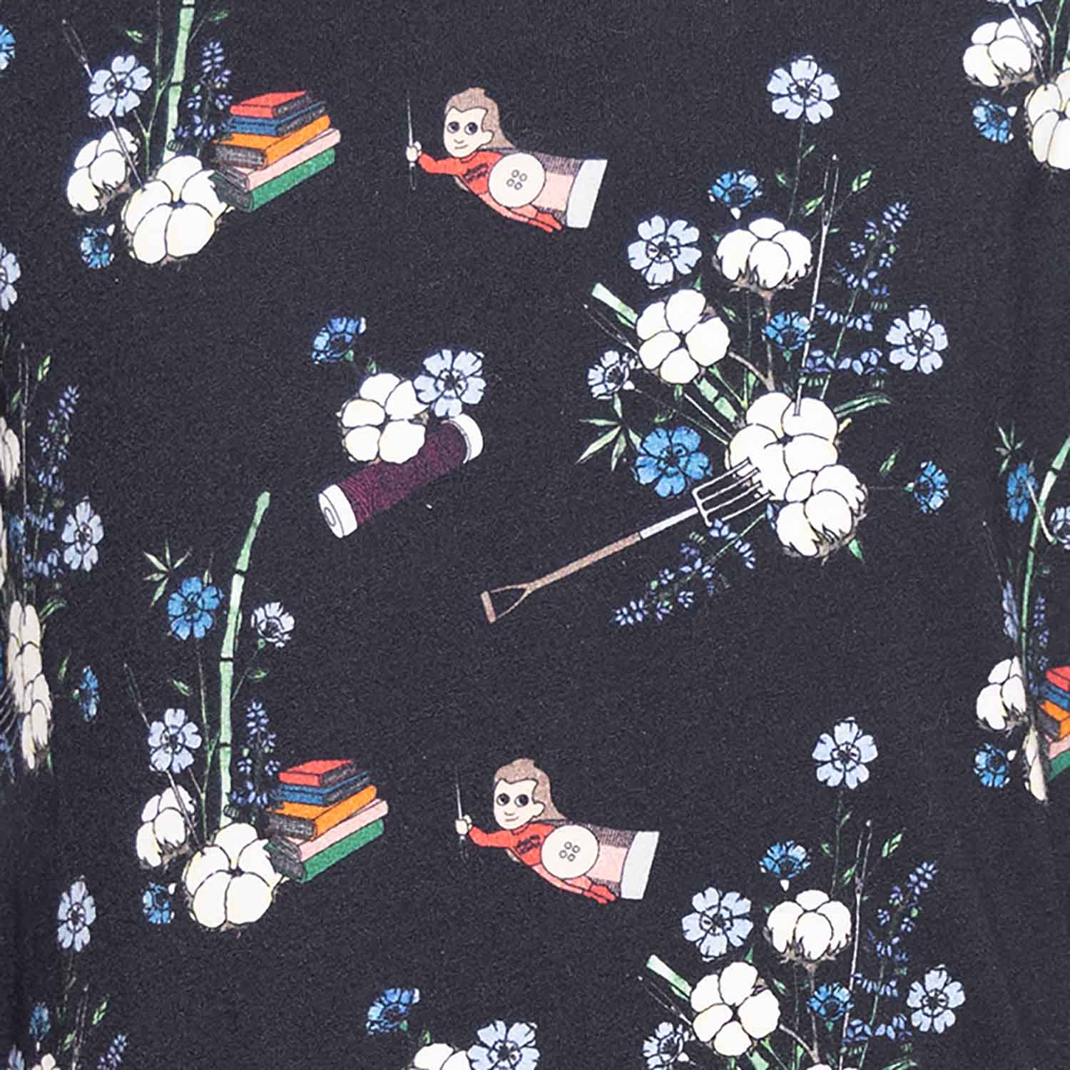 Floral Black Baby Onesie