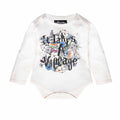 White Baby Onesie with Print