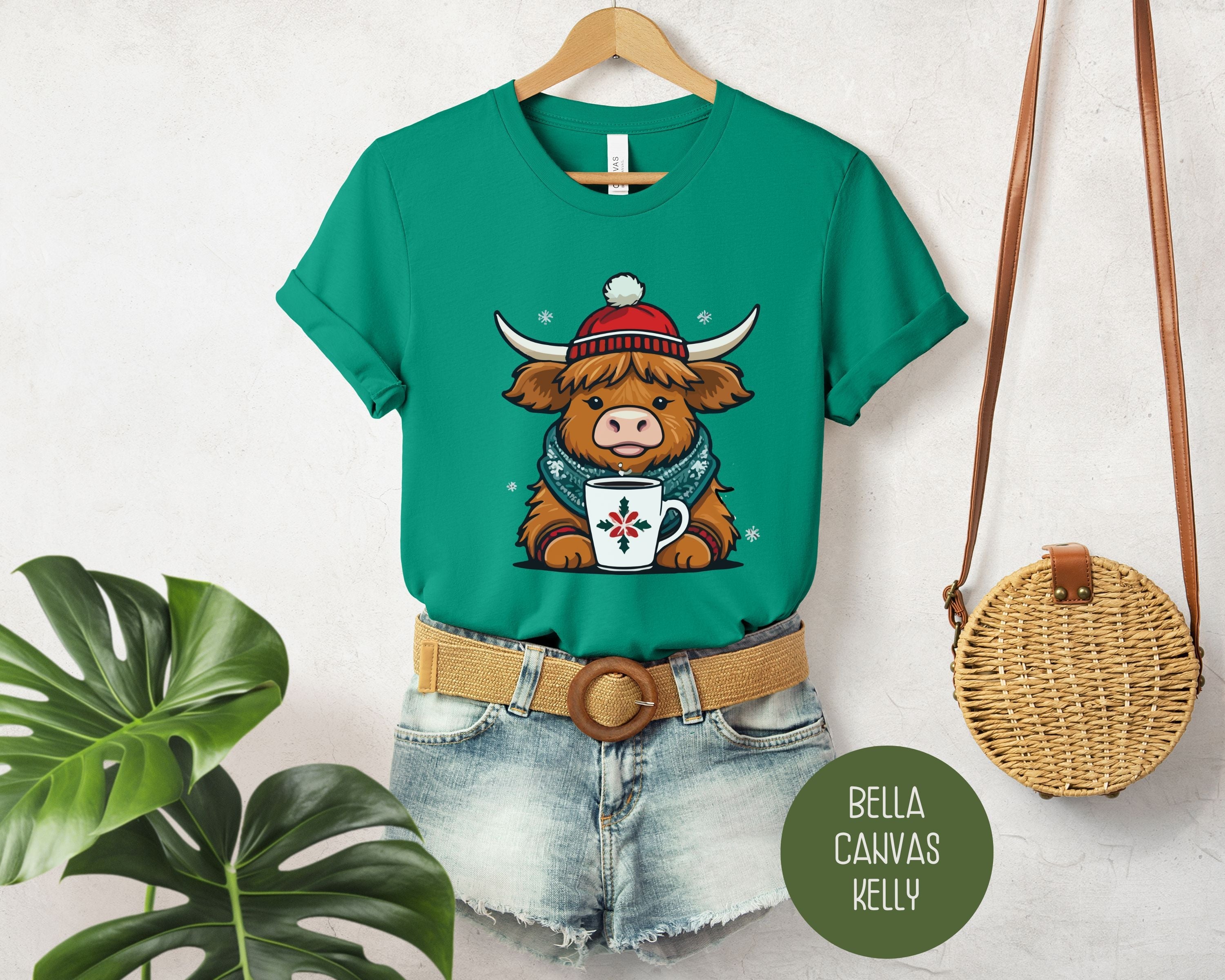 Christmas Baby Highland Cow Shirt-9