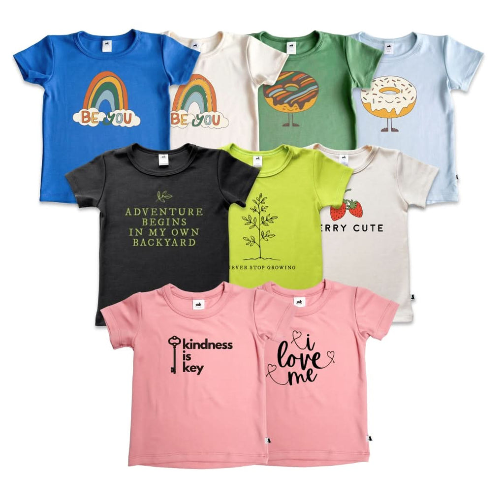 Baby/Kids Graphic Bamboo T-Shirt | "Be You" | Cream-1