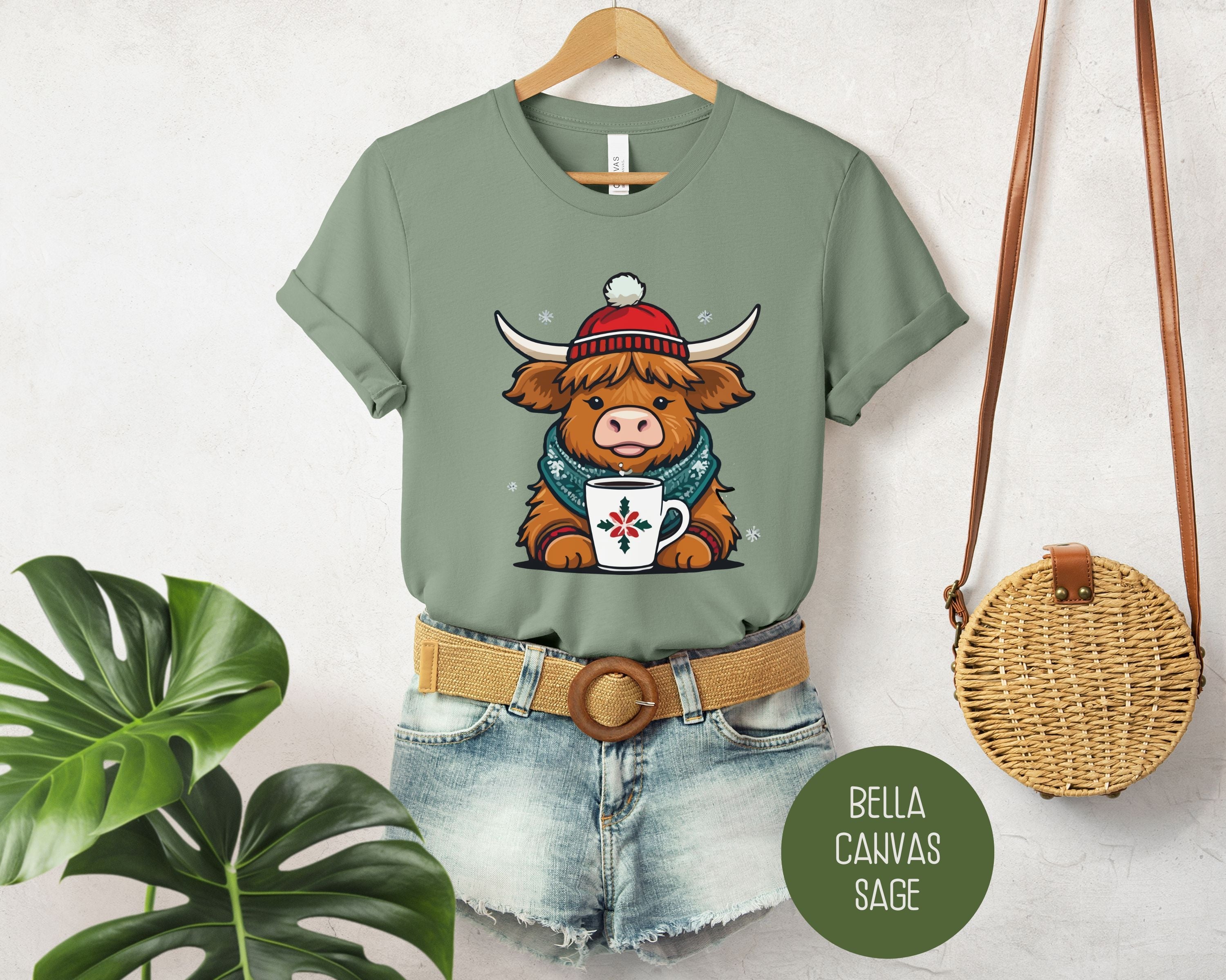 Christmas Baby Highland Cow Shirt-10