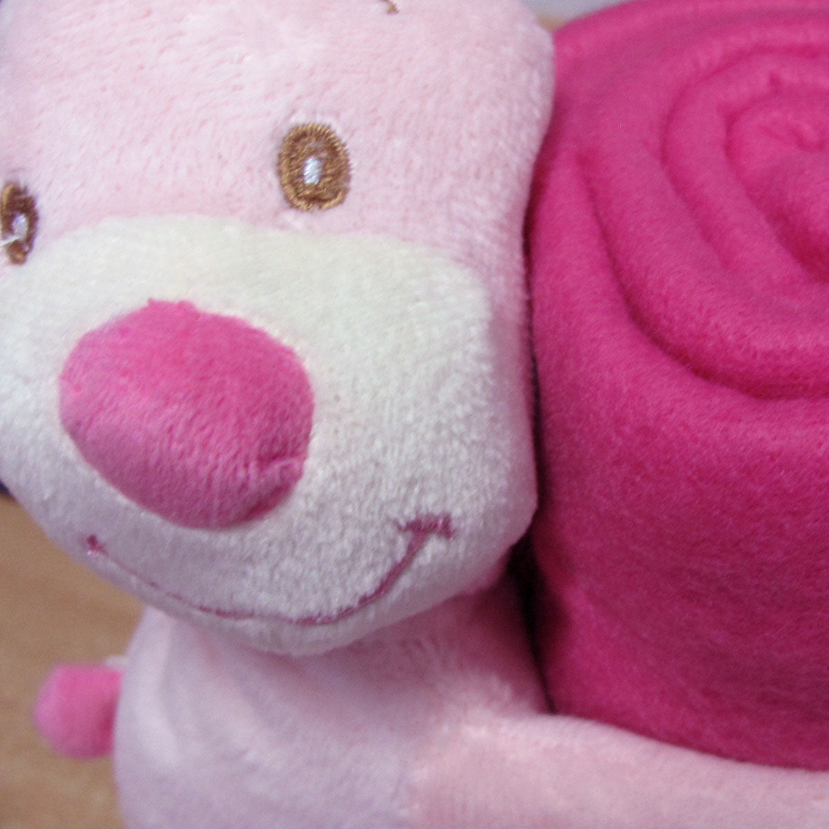 NNEDSZ Baby Pink Blanket with Toy Bunny
