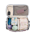 NNEDSZ Pink Stroller Organizer Bag - Multi-Functional Baby Bag with Touchscreen Window, USB Port, and Bottle Holders